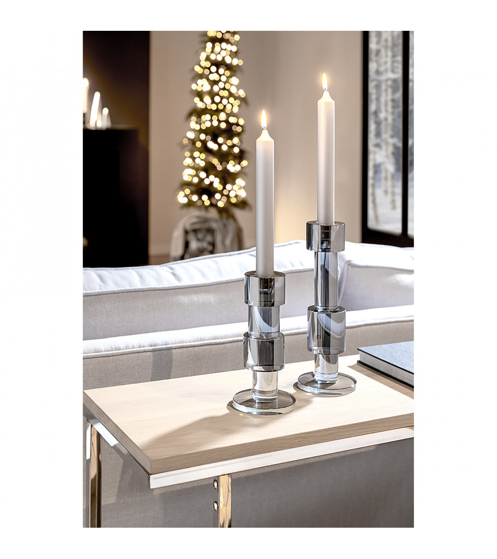 Bodi - Chandelier en verre cristal pour 1 bougie - H 27 cm