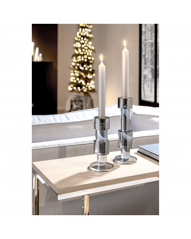 Bodi - Chandelier en verre cristal pour 1 bougie - H 27 cm