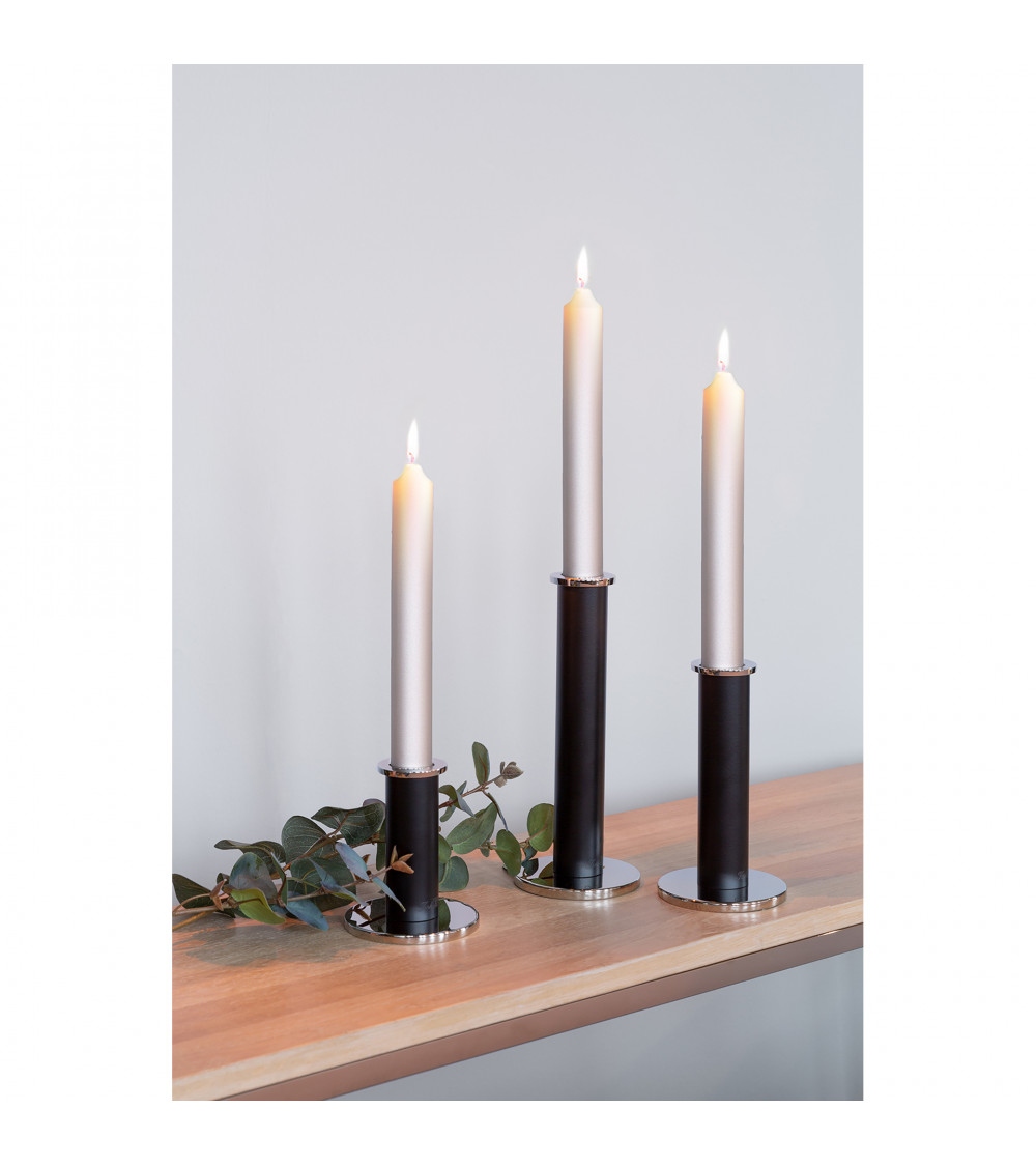 Strato - Chandelier noir pour 1 bougie - H 18 cm