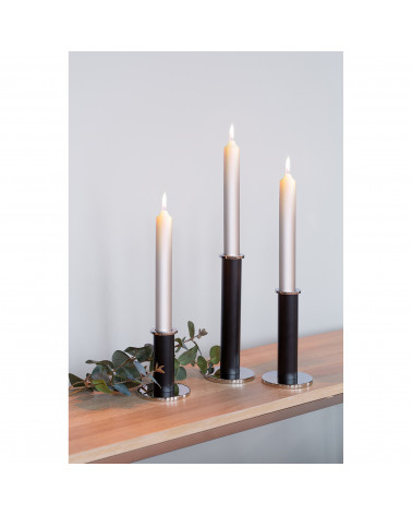 Strato - Chandelier noir pour 1 bougie - H 18 cm