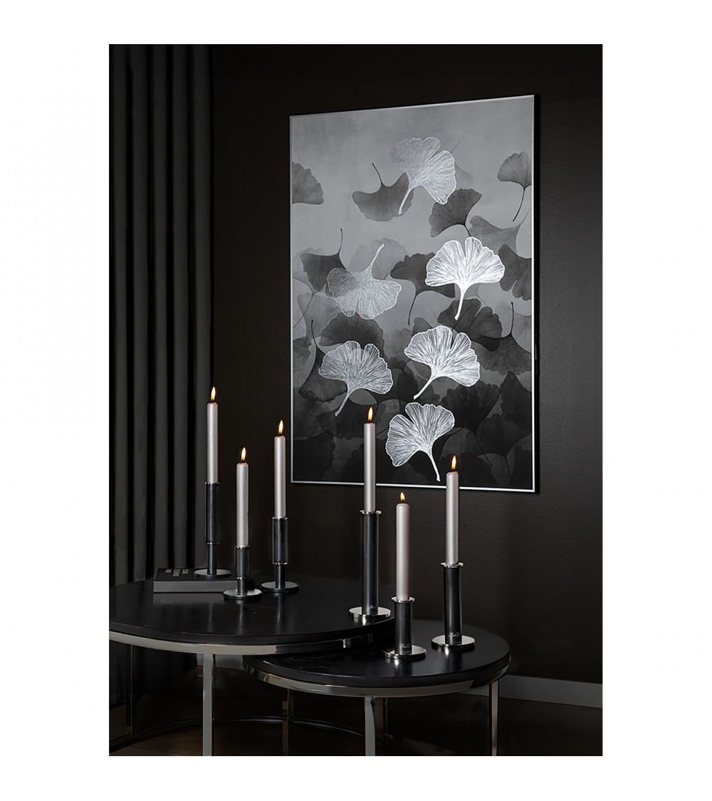 Strato - Chandelier noir pour 1 bougie - H 18 cm