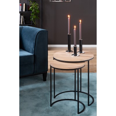Strato - Chandelier noir pour 1 bougie - H 18 cm