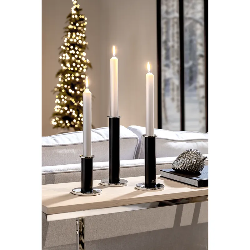 Strato - Chandelier noir pour 1 bougie - H 18 cm