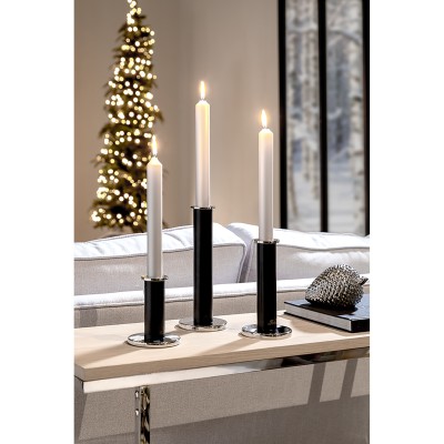 Strato - Chandelier noir pour 1 bougie - H 24 cm