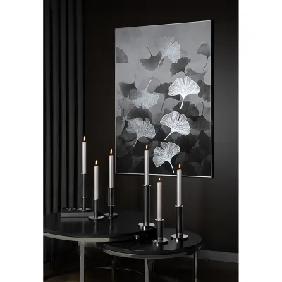 Strato - Chandelier noir pour 1 bougie - H 24 cm