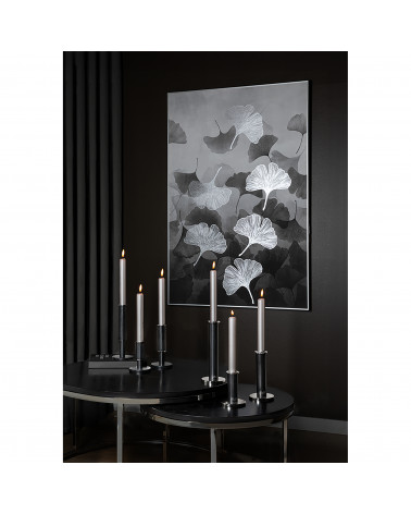 Strato - Chandelier noir pour 1 bougie - H 24 cm