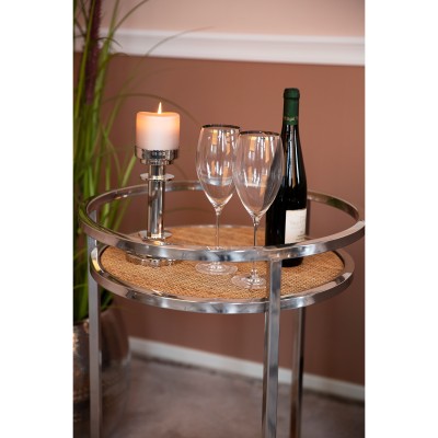 Ricardo - Chandelier argent pour 1 bougie - H 21 cm