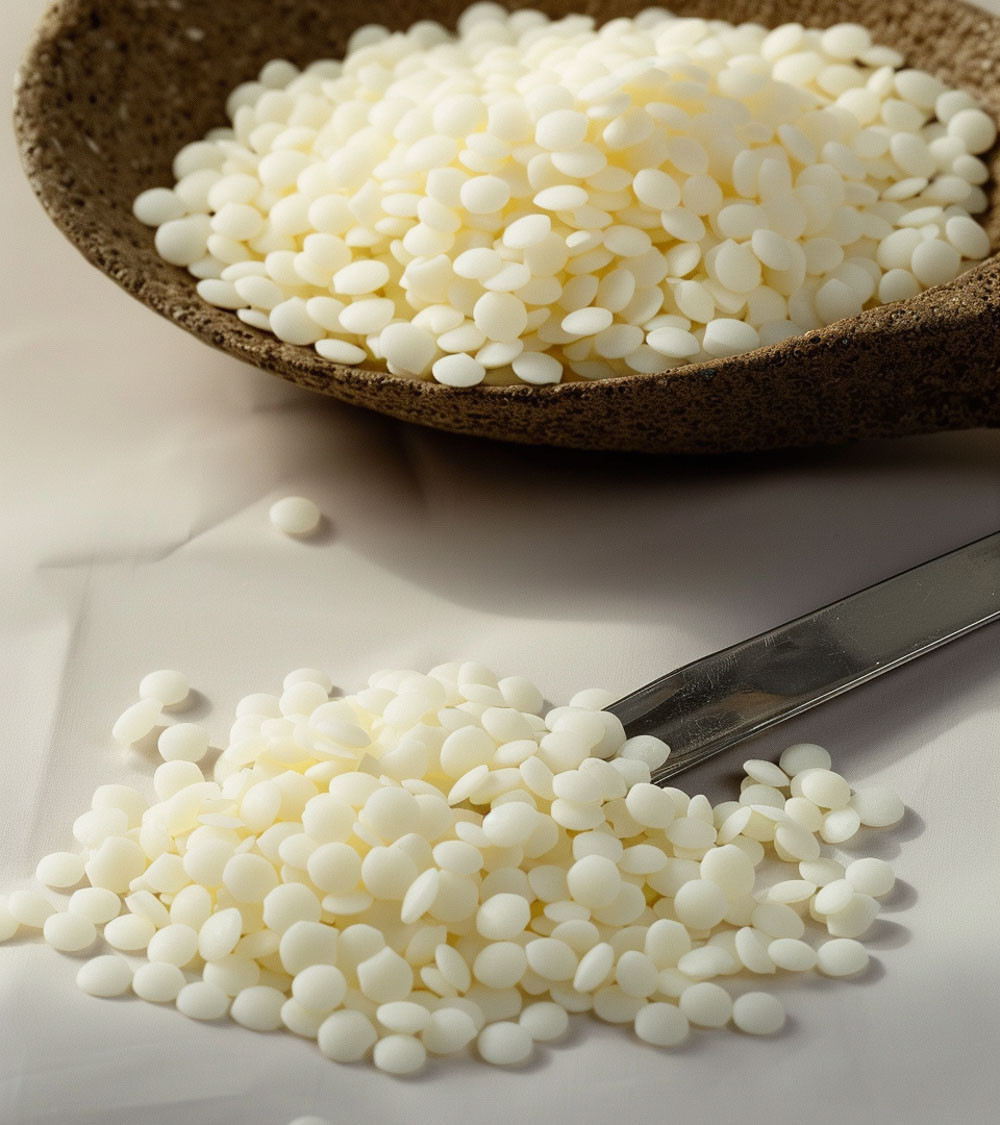 Cire de colza en microbilles – Parfaite pour la fabrication de bougies naturelles, avec une qualité végétale et écoresponsable.