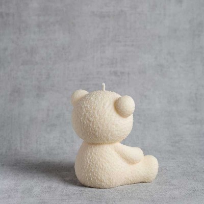 Bougie ourson Thérine - vue arrière 3/4