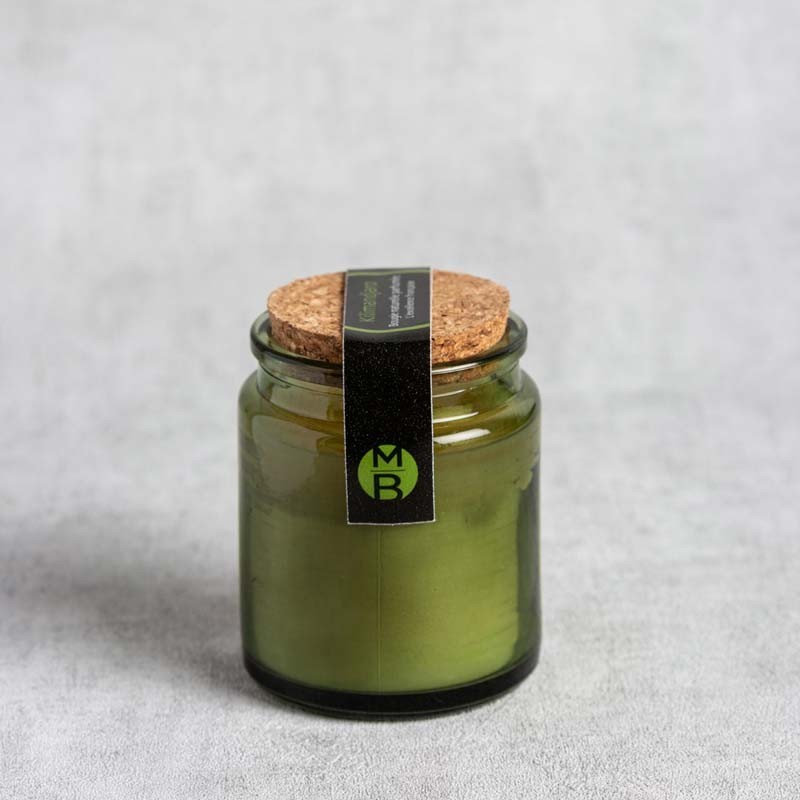 bougie parfumée vue dessus