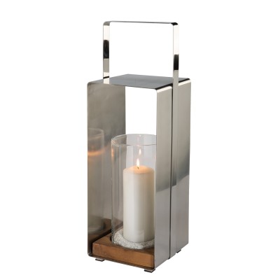 Lanterne avec Teck Magnus - H 59 cm