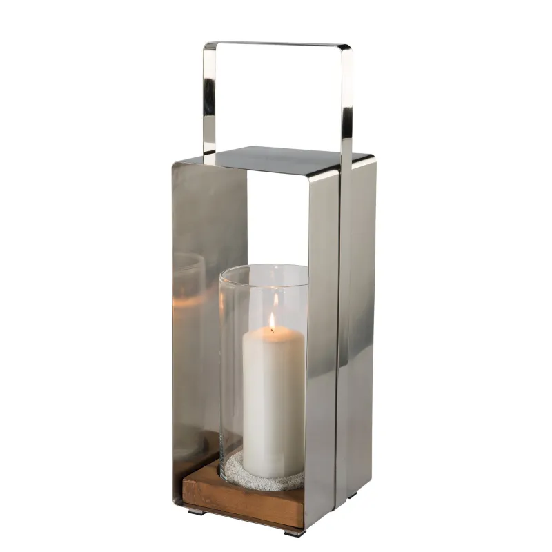 Lanterne avec Teck Magnus - H 59 cm