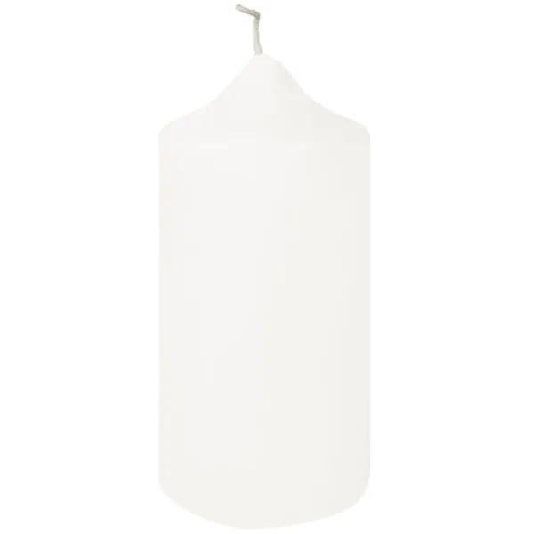 Bougie blanc mat Ø 8 cm - H 25 cm