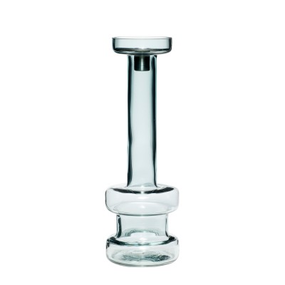 Vase-bougeoir minimaliste présenté sur fond blanc.