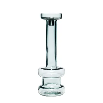 Vase-bougeoir minimaliste présenté sur fond blanc.