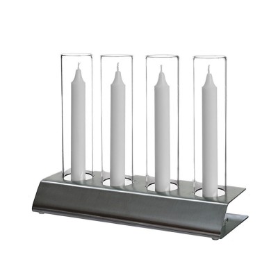 Photophore Kattvik® 4 Acier brossé