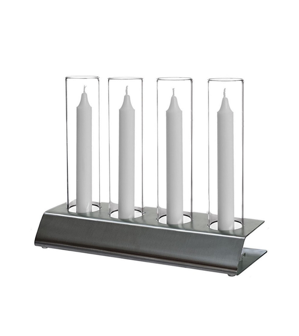 Photophore Kattvik® 4 Acier brossé