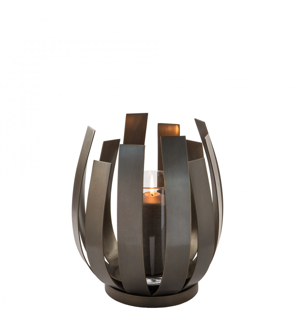 Photophore avec verre Orfea H 30 cm