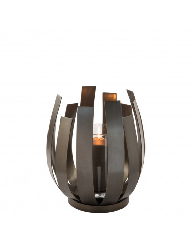 Photophore avec verre Orfea H 30 cm