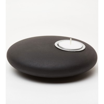 Bougeoir Galet noir