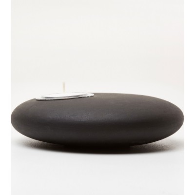Bougeoir Galet noir