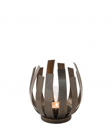 Photophore avec verre Orfea H 20 cm (livré sans verre)