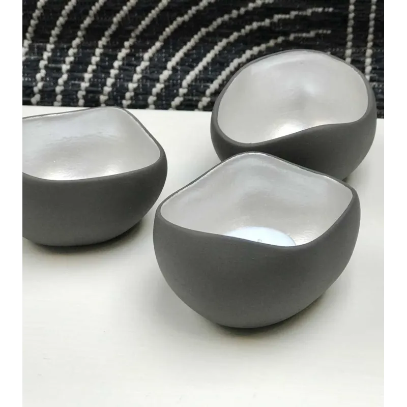 Bougeoirs Pearl (x3)