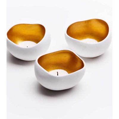 Bougeoirs Gold (x3)