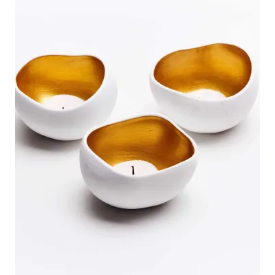 Bougeoirs Gold (x3)