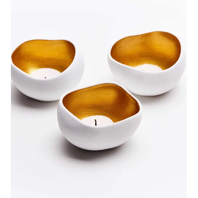 Bougeoirs Gold (x3)
