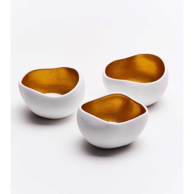 Bougeoirs Gold (x3)
