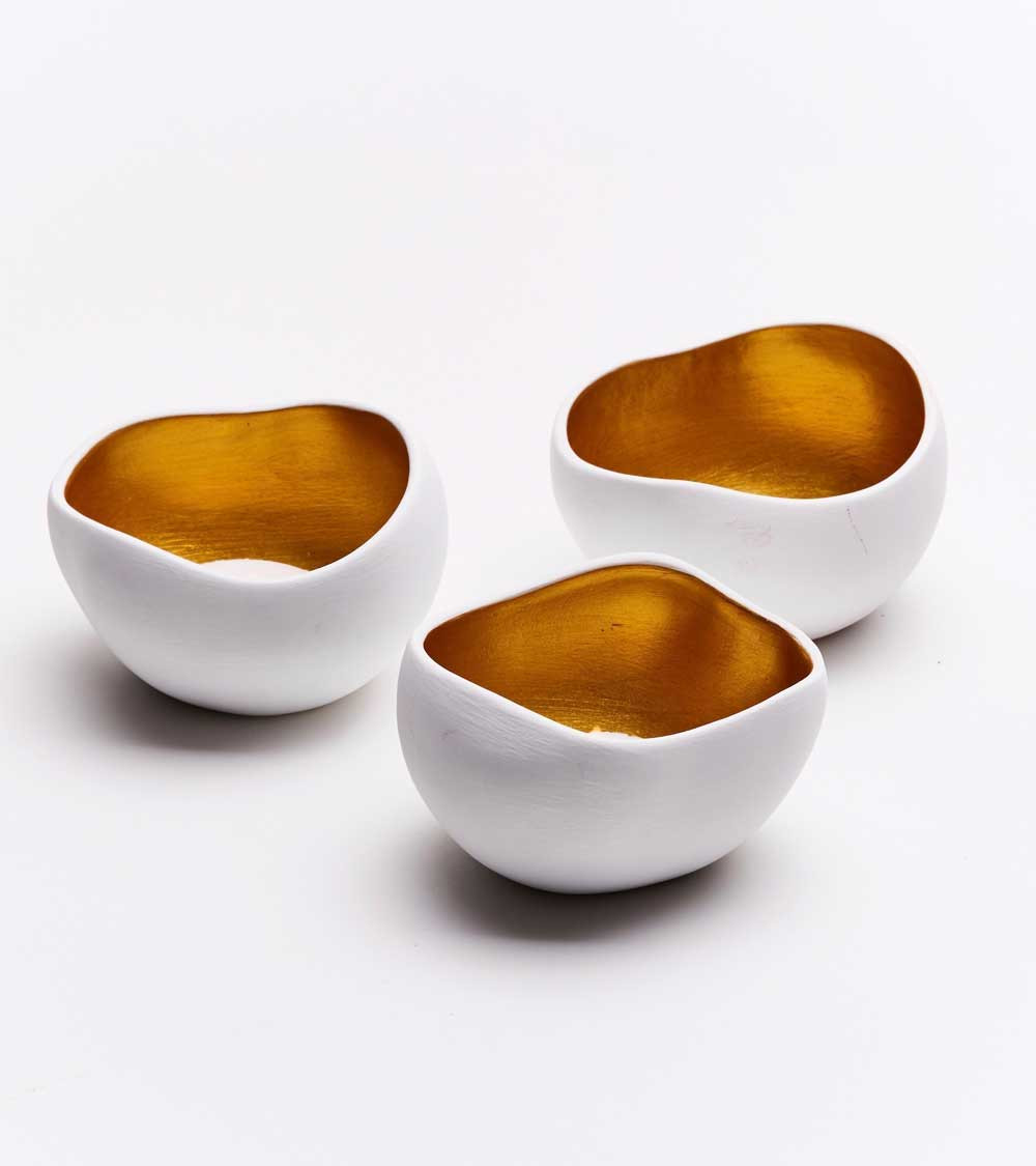 Bougeoirs Gold (x3)