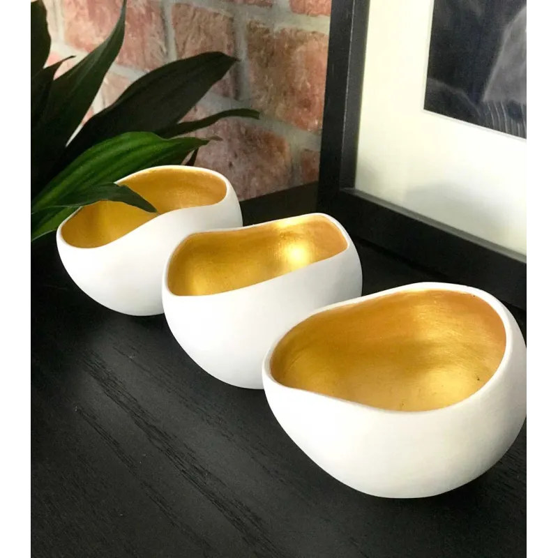 Bougeoirs Gold (x3)