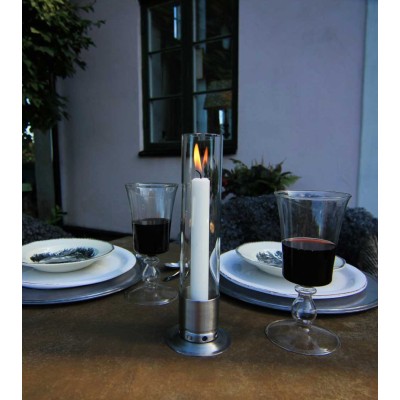 Photophore Kattvik Acier brossé | Maison du bougeoir