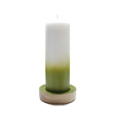 Bougeoir Woogie vert en frêne – Touche scandinave cosy