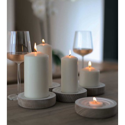 Bougeoir BOUGIE WOOGIE blanc