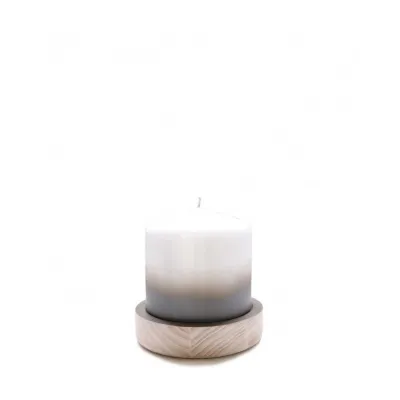 Bougeoir Woogie gris en frêne – Design modulable élégant