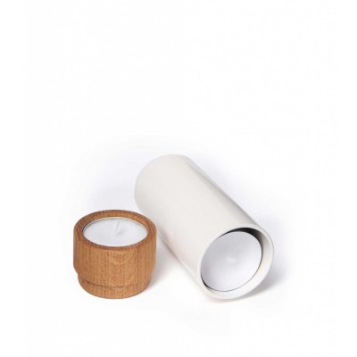 Photophore AKKU Blanc crème