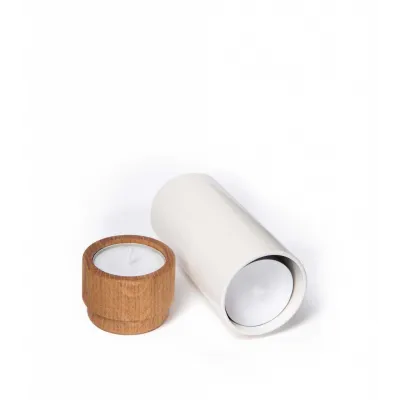 Photophore AKKU Blanc crème