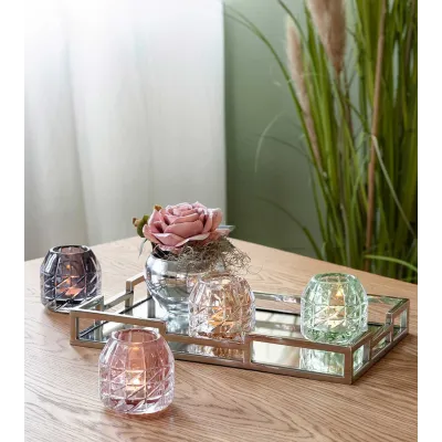 Photophore GLOSSY gris/violet