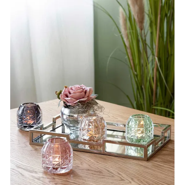Photophore GLOSSY gris/violet