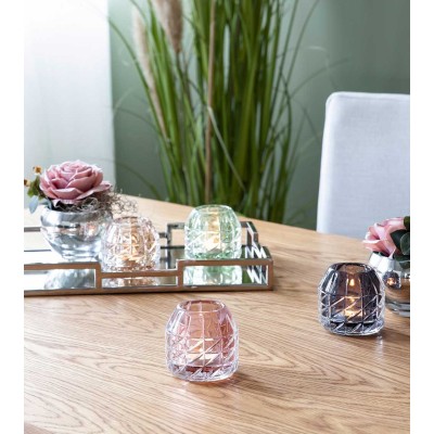 Photophore GLOSSY gris/violet