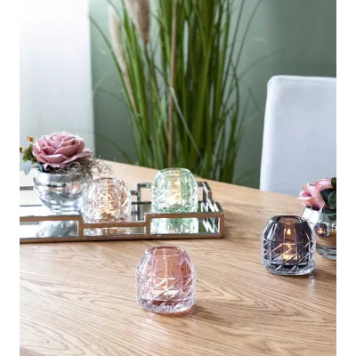 Photophore GLOSSY gris/violet