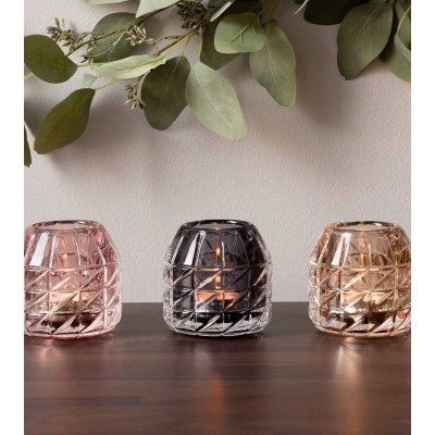 Photophore GLOSSY gris/violet