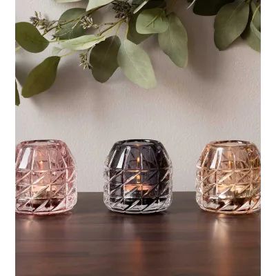 Photophore GLOSSY gris/violet
