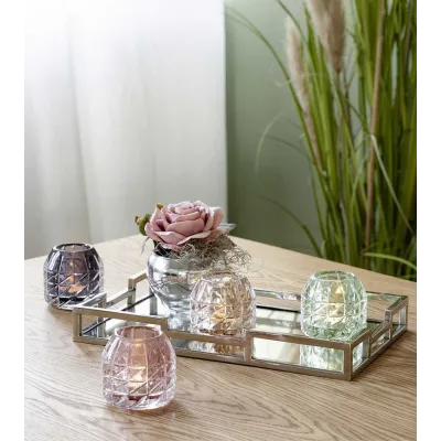 Photophore GLOSSY gris/violet
