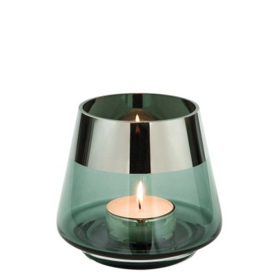Photophore design JONA turquoise petit format