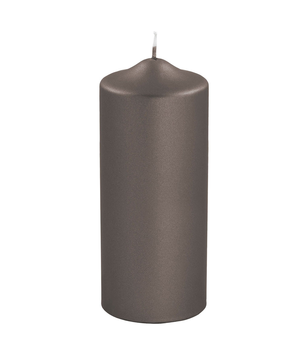 Bougie métallique mocca – Un design raffiné pour une ambiance chaleureuse.