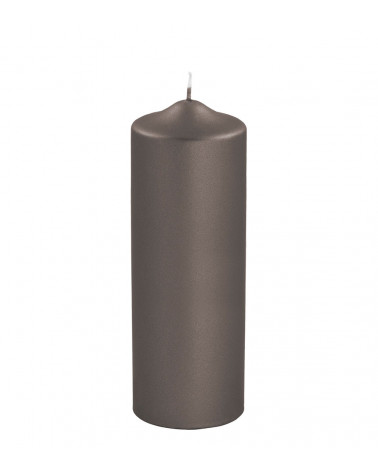 Bougie haute mocca métallique – Une élégance affirmée pour illuminer vos intérieurs.