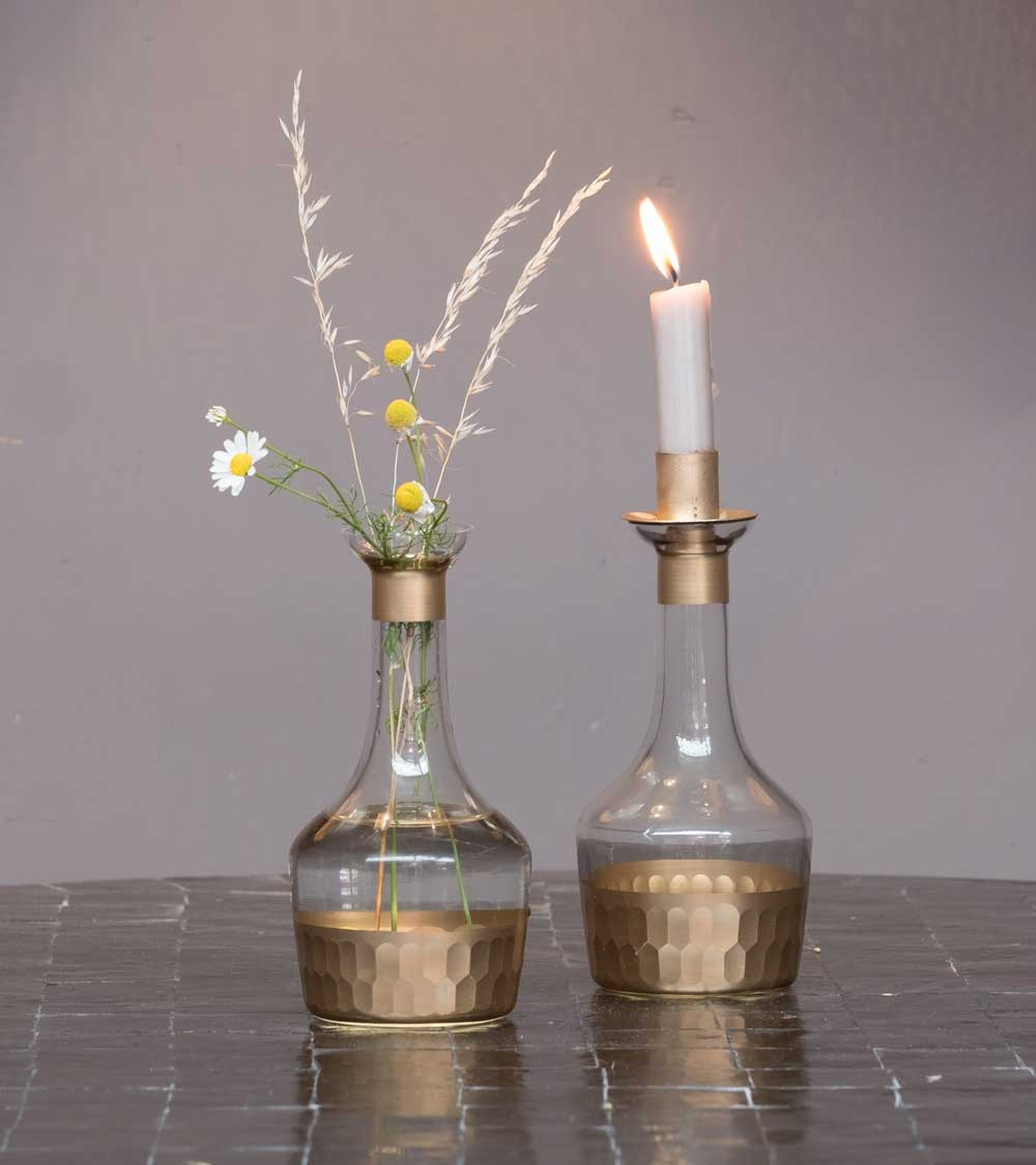 Bougeoir / Vase - moyen format - Reflexions